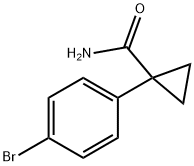 1-(4-bromophenyl)cyclopropanecarboxamide Struktur