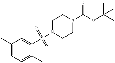 tert-butyl 4-((2,5-dimethylphenyl)sulfonyl)piperazine-1-carboxylate Struktur