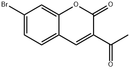 3-acetyl-7-bromo-2H-chromen-2-one Struktur