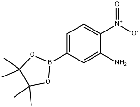 2-nitro-5-(4,4,5,5-tetramethyl-1,3,2-dioxaborolan-2-yl)aniline Struktur