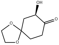 (R)-7-Hydroxy-1,4-dioxaspiro[4.5]decan-8-one Struktur