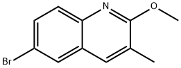 6-bromo-2-methoxy-3-methylquinoline Struktur