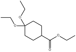 ethyl 4,4-diethoxycyclohexanecarboxylate Struktur