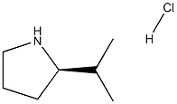 (R)-2-Isopropylpyrrolidine hydrochloride Struktur