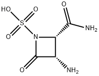 (2S)-3-氨基-2-氨甲酰氧甲基-4-氧代-1-氮雜環(huán)丁基磺酸 結(jié)構(gòu)式