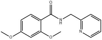 2,4-dimethoxy-N-(pyridin-2-ylmethyl)benzamide Struktur