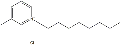 N-octyl-3-metylpyridinium chloride Struktur