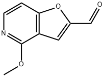 4-methoxyfuro[3,2-c]pyridine-2-carbaldehyde Struktur