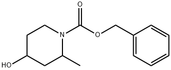 benzyl 4-hydroxy-2-methylpiperidine-1-carboxylate Struktur