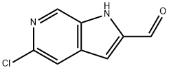 5-chloro-1H-Pyrrolo[2,3-c]pyridine-2-carboxaldehyde Struktur