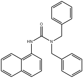 1,1-dibenzyl-3-naphthalen-1-ylurea Struktur