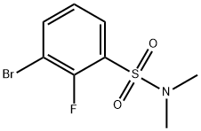 3-Bromo-2-fluoro-N,N-dimethyl-benzenesulfonamide Struktur