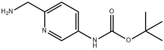 (6-Aminomethyl-pyridin-3-yl)-carbamic acid tert-butyl ester Struktur