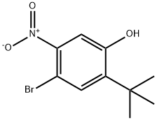 2-tert-butyl-4-bromo-5-nitrophenol Struktur