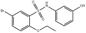 5-bromo-2-ethoxy-N-(3-hydroxyphenyl)benzenesulfonamide Struktur