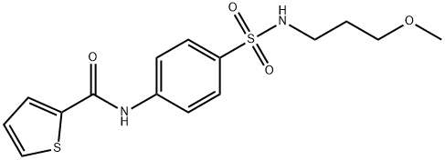 N-{4-[(3-methoxypropyl)sulfamoyl]phenyl}thiophene-2-carboxamide Struktur