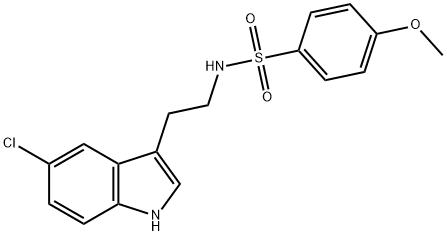 N-[2-(5-chloro-1H-indol-3-yl)ethyl]-4-methoxybenzenesulfonamide Struktur