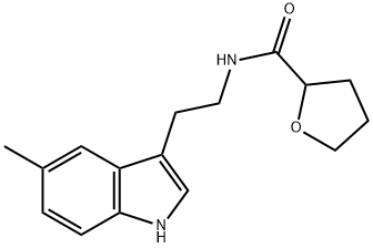 N-[2-(5-methyl-1H-indol-3-yl)ethyl]tetrahydrofuran-2-carboxamide Struktur