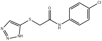 N-(4-chlorophenyl)-2-(1H-1,2,3-triazol-5-ylsulfanyl)acetamide Struktur