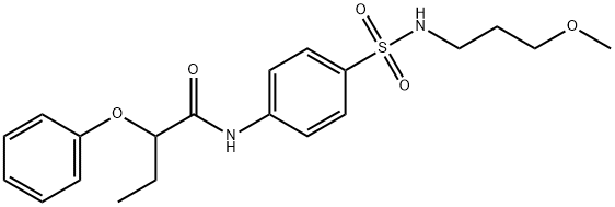 N-{4-[(3-methoxypropyl)sulfamoyl]phenyl}-2-phenoxybutanamide Struktur