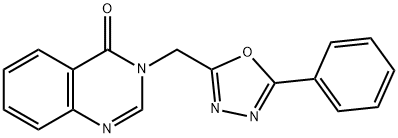 3-[(5-phenyl-1,3,4-oxadiazol-2-yl)methyl]-4(3H)-quinazolinone Struktur