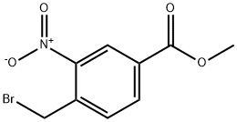 methyl 3-nitro-4-bromomethylbenzoate Struktur