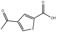 4-acetylthiophene-2-carboxylic acid Struktur