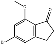 5-Bromo-7-methoxy-indan-1-one Struktur