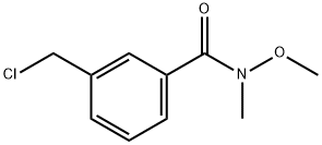 3-(chloromethyl)-N-methoxy-N-methylbenzamide Struktur