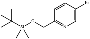 5-bromo-2-(((tert-butyldimethylsilyl)oxy)methyl)pyridine Struktur