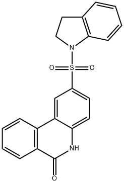 2-(2,3-dihydro-1H-indol-1-ylsulfonyl)phenanthridin-6(5H)-one Struktur