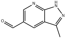 3-methyl-1H-pyrazolo[3,4-b]pyridine-5-carbaldehyde Struktur