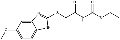 ethyl {[(5-methoxy-1H-benzimidazol-2-yl)sulfanyl]acetyl}carbamate Struktur