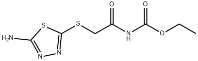 ethyl (2-((5-imino-4,5-dihydro-1,3,4-thiadiazol-2-yl)thio)acetyl)carbamate Struktur