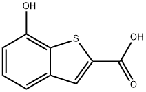 7-hydroxybenzo[b]thiophene-2-carboxylic acid Struktur