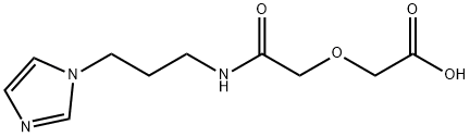 2-(2-((3-(1H-imidazol-1-yl)propyl)amino)-2-oxoethoxy)acetic acid Struktur