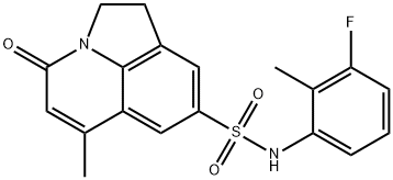 N-(3-fluoro-2-methylphenyl)-6-methyl-4-oxo-2,4-dihydro-1H-pyrrolo[3,2,1-ij]quinoline-8-sulfonamide Struktur