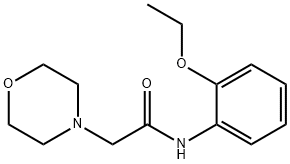 N-(2-ethoxyphenyl)-2-(4-morpholinyl)acetamide Struktur