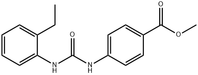 methyl 4-(3-(2-ethylphenyl)ureido)benzoate Struktur