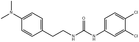 1-(3,4-dichlorophenyl)-3-{2-[4-(dimethylamino)phenyl]ethyl}urea Struktur