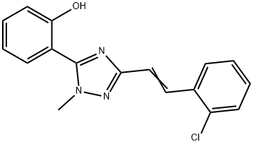 (E)-2-(3-(2-chlorostyryl)-1-methyl-1H-1,2,4-triazol-5-yl)phenol Struktur