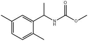 methyl (1-(2,5-dimethylphenyl)ethyl)carbamate Struktur