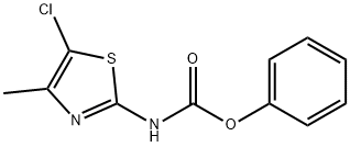 Phenyl (5-chloro-4-methylthiazol-2-yl)carbamate Struktur