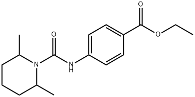 ethyl 4-(2,6-dimethylpiperidine-1-carboxamido)benzoate Struktur