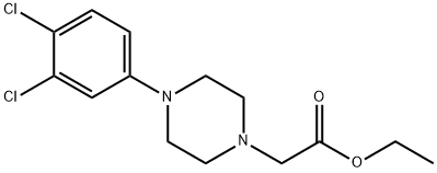 ethyl 2-(4-(3,4-dichlorophenyl)piperazin-1-yl)acetate Struktur