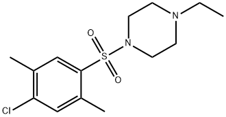 1-[(4-chloro-2,5-dimethylphenyl)sulfonyl]-4-ethylpiperazine Struktur