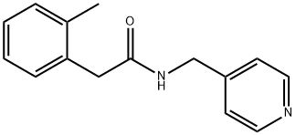 2-(2-methylphenyl)-N-(4-pyridinylmethyl)acetamide Struktur