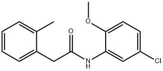 N-(5-chloro-2-methoxyphenyl)-2-(2-methylphenyl)acetamide Struktur