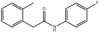 N-(4-fluorophenyl)-2-(2-methylphenyl)acetamide Struktur