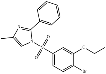 1-[(4-bromo-3-ethoxyphenyl)sulfonyl]-4-methyl-2-phenyl-1H-imidazole Struktur